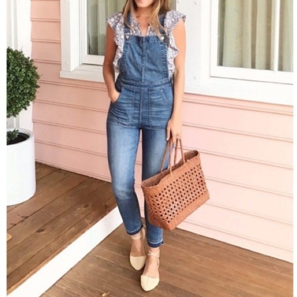 Madewell Skinny Overalls Drop Hem Edition | XS